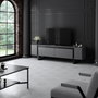Hanah Home Yildiz Soporte para Televisión Antracita y Negro